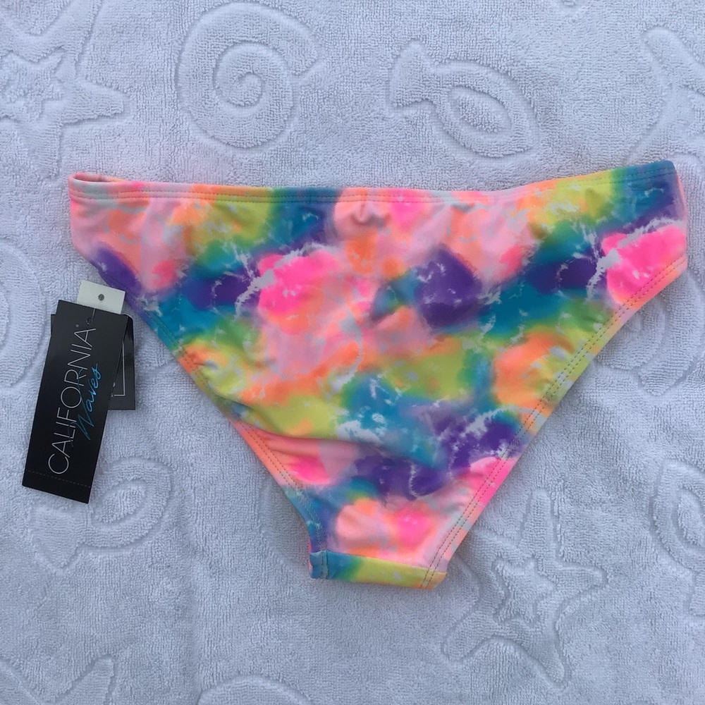 California Waves Tie Dye Bikini Bottoms - Picture 2 of 6